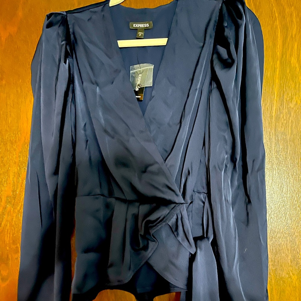 NWT Express silk shirt. Size S